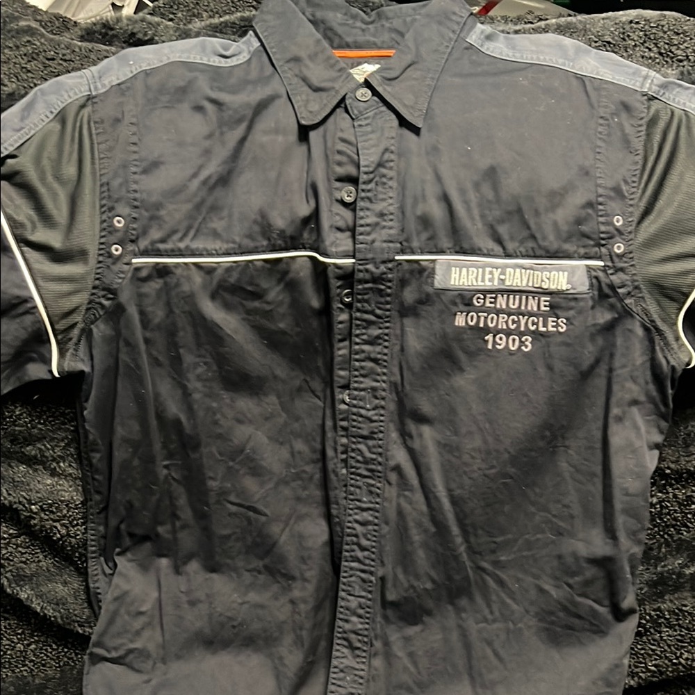 Harley-Davidson Men's Black Riding Shirt